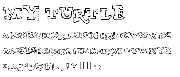 MY TURTLE font